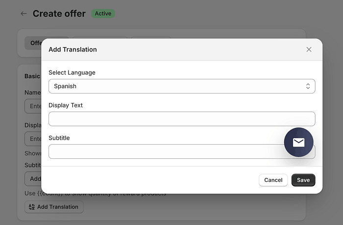 Add translation option